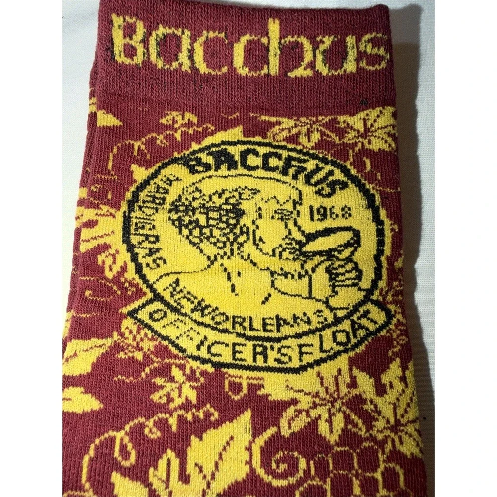 NEW 2025 Krewe of Bacchus Bacchaneers Socks Mardi Gras New Orleans Parade Float‎